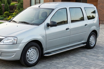 Lada Largus 2012– Boční prahy Maydos V2 (2 ks, hliník ↗ nerez) fotografie 1