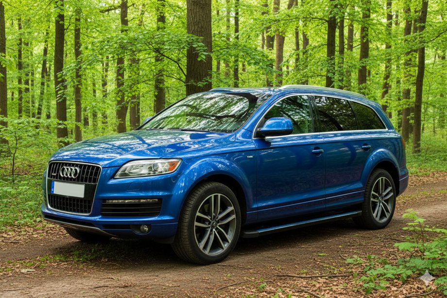 Audi Q7 2005–2015 Boční nášlapy Maya Blue (2 ks, hliník) Image