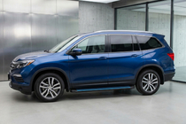 Honda Pilot 2015–2022 Boční nášlapy Maya Blue (2 ks, hliník) fotografie 1