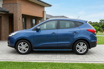 Hyundai IX-35 2010–2015 Boční nášlapy Maya Blue (2 ks, hliník) fotografie 1