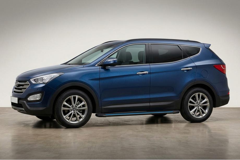 Hyundai Santa Fe 3 2012–2018 Boční nášlapy Maya Blue (2 ks, hliník) Image