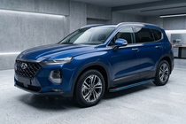 Hyundai Santa Fe 4 2018–2023 Boční nášlapy Maya Blue (2 ks, hliník) fotografie 1