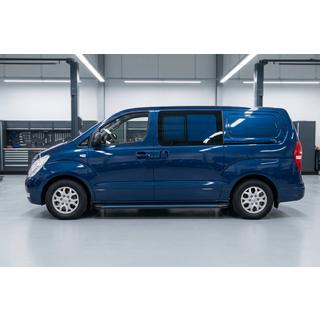 Boční nášlapy Maya Blue (2 ks, hliník) Hyundai H300, H1, Starex 2008–2020 fotografie 1