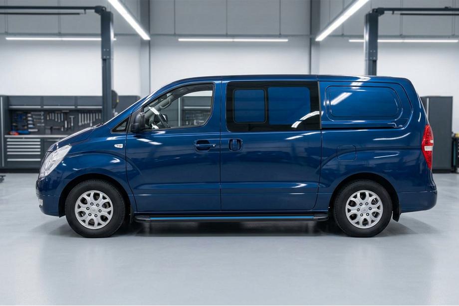 Hyundai H300, H1, Starex 2008–2020 Boční nášlapy Maya Blue (2 ks, hliník) Fotografie 1