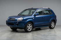 Hyundai Tucson JM 2004– Boční nášlapy Maya Blue (2 ks, hliník) fotografie 1