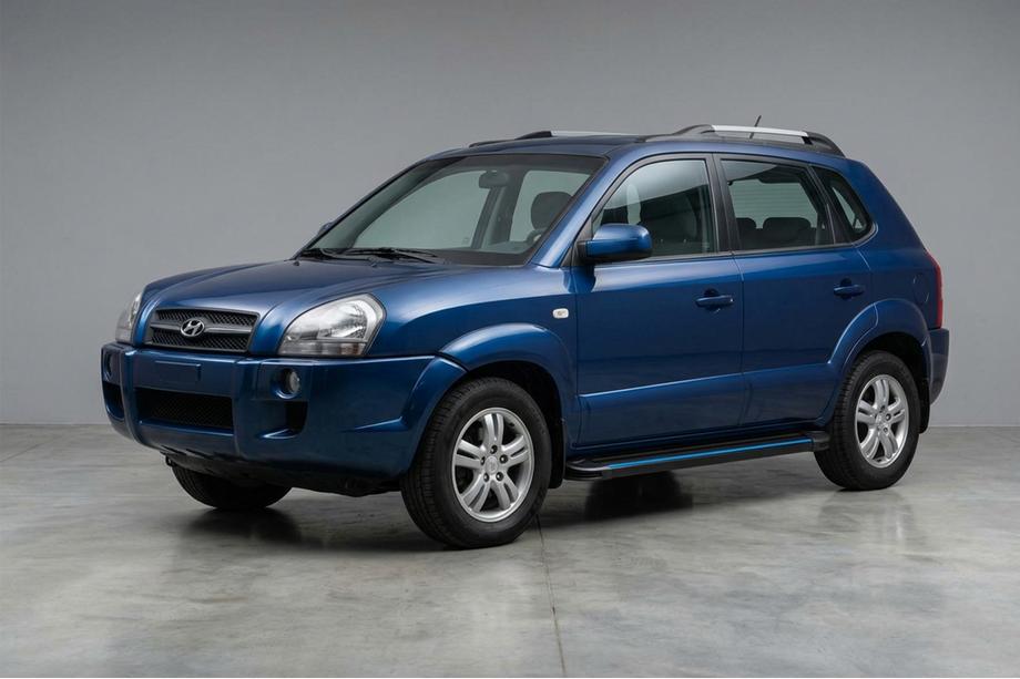 Hyundai Tucson JM 2004– Boční nášlapy Maya Blue (2 ks, hliník) Image