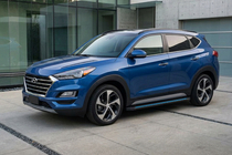 Hyundai Tucson TL 2016–2021 Boční nášlapy Maya Blue-Black (2 ks, hliník) fotografie 1
