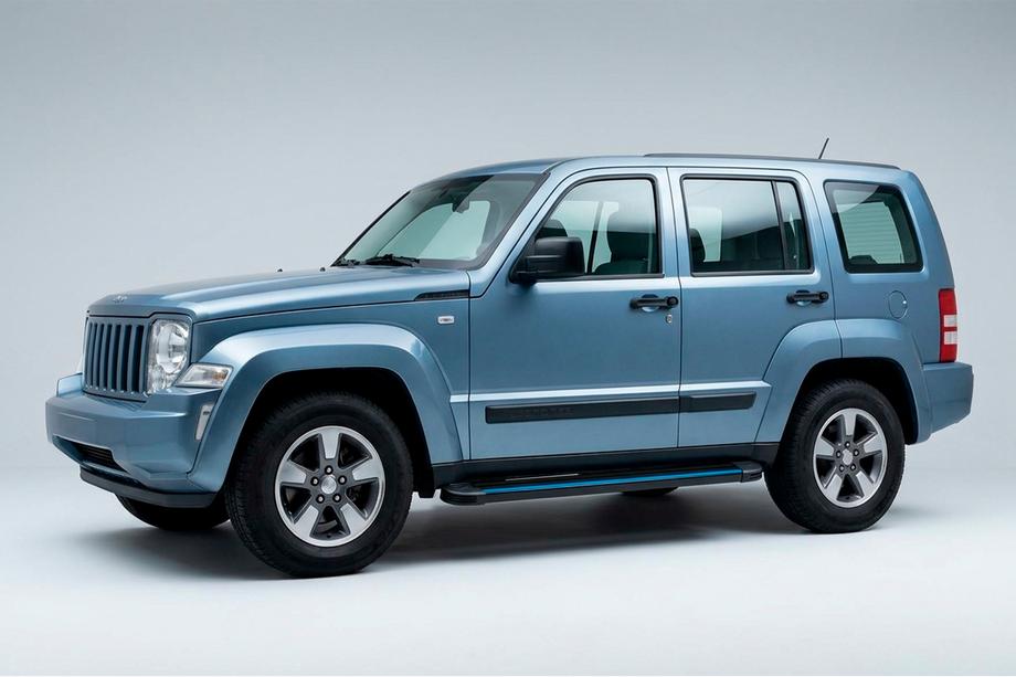 Jeep Cherokee/Liberty 2007–2013 Boční nášlapy Maya Blue (2 ks, hliník) Image