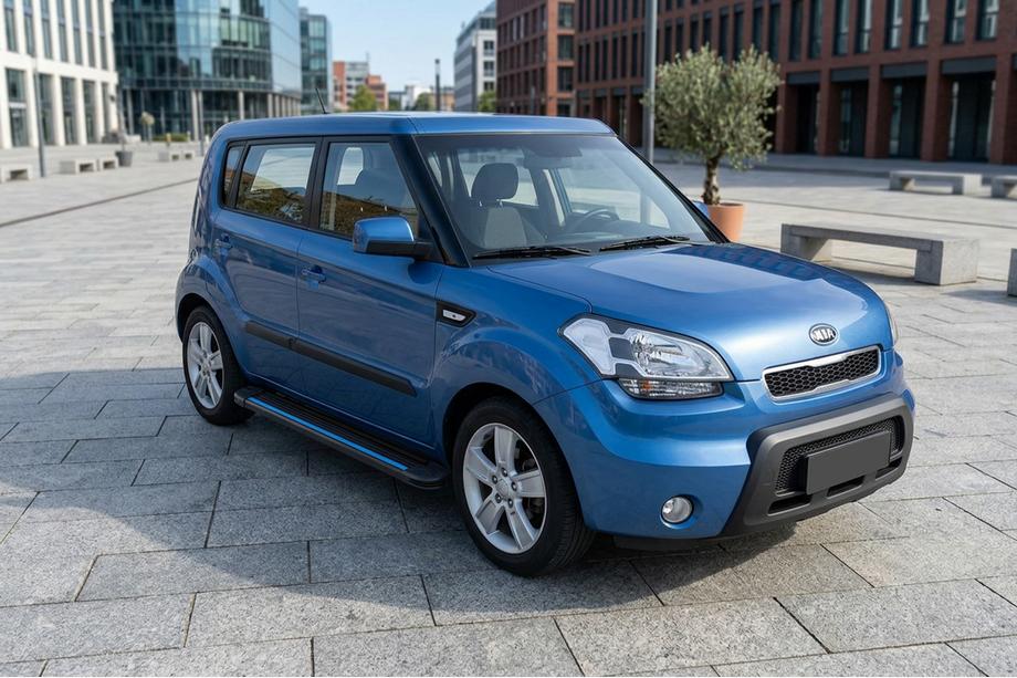 Kia Soul I 2008–2013 Boční nášlapy Maya Blue (2 ks, hliník) Image
