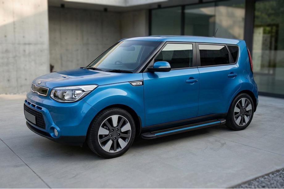 Kia Soul II 2013–2018 Boční nášlapy Maya Blue (2 ks, hliník) Image