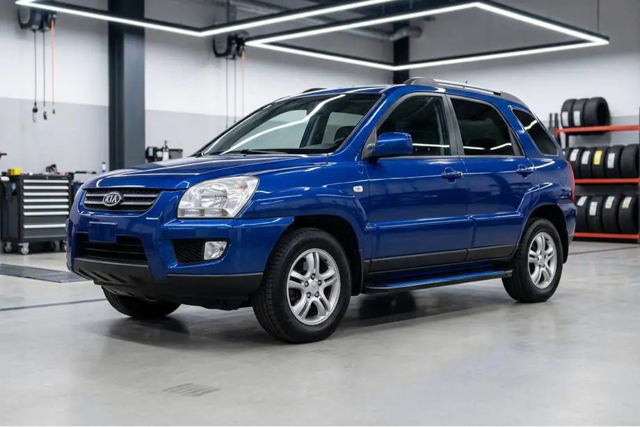 Kia Sportage 2004–2010 Boční nášlapy Maya Blue (2 ks, hliník) Image