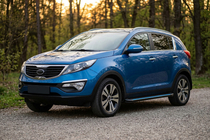 Kia Sportage 2010–2015 Boční nášlapy Maya Blue-Black (2 ks, hliník) fotografie 1
