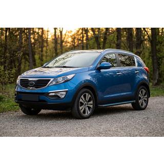Boční nášlapy Maya Blue-Black (2 ks, hliník) Kia Sportage 2010–2015 fotografie 1