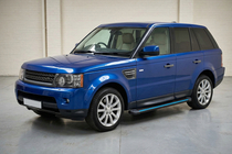Range Rover Sport 2005–2013 Boční nášlapy Maya Blue (2 ks, hliník) fotografie 1