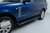 Range Rover III L322 2002–2012 Boční nášlapy Maya Blue (2 ks, hliník) fotografie 1
