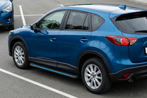 Mazda CX-5 2012–2017 Boční nášlapy Maya Blue (2 ks, hliník) fotografie 2