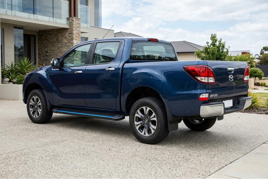 Mazda BT-50 2012– Boční nášlapy Maya Blue (2 ks, hliník) Image