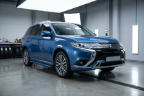 Mitsubishi Outlander 2012–2021 Boční nášlapy Maya Blue (2 ks, hliník) fotografie 1