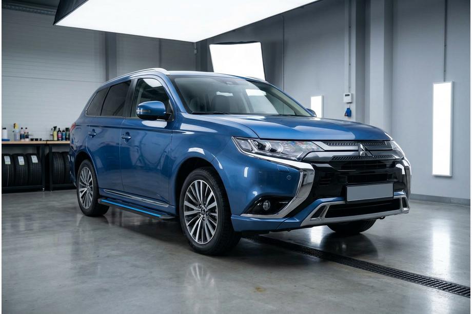 Mitsubishi Outlander 2012–2021 Boční nášlapy Maya Blue (2 ks, hliník) Image