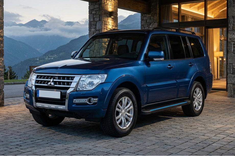 Mitsubishi Pajero Wagon IV 2006–2021 Boční nášlapy Maya Blue (2 ks, hliník) Image