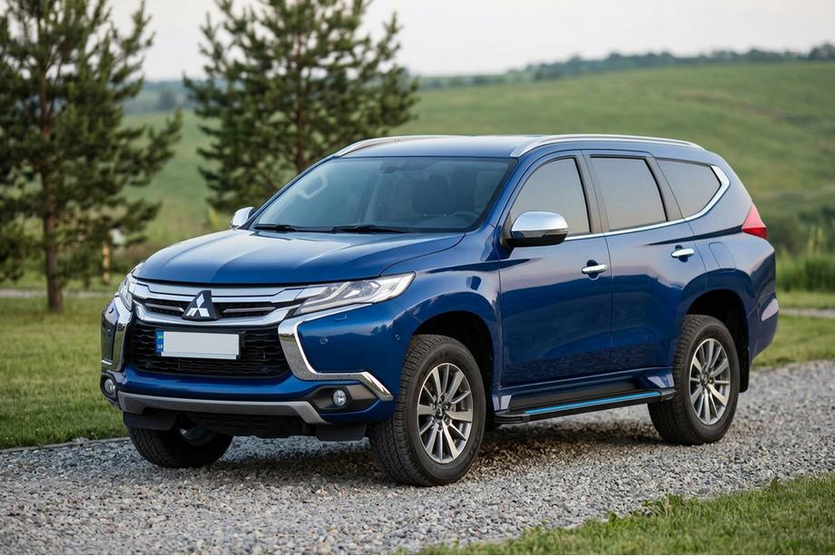 Mitsubishi Pajero Sport 2015– Boční nášlapy Maya Blue (2 ks, hliník) Fotografie 1