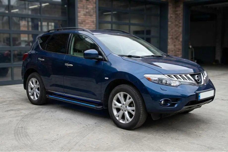 Nissan Murano 2008–2014 Boční nášlapy Maya Blue (2 ks, hliník) Image