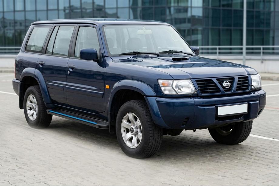Nissan Patrol Y61 1997–2011 Boční nášlapy Maya Blue (2 ks, hliník) Image