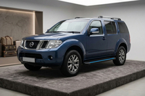 Nissan Pathfinder R51 2005–2014 Boční nášlapy Maya Blue (2 ks, hliník) fotografie 1