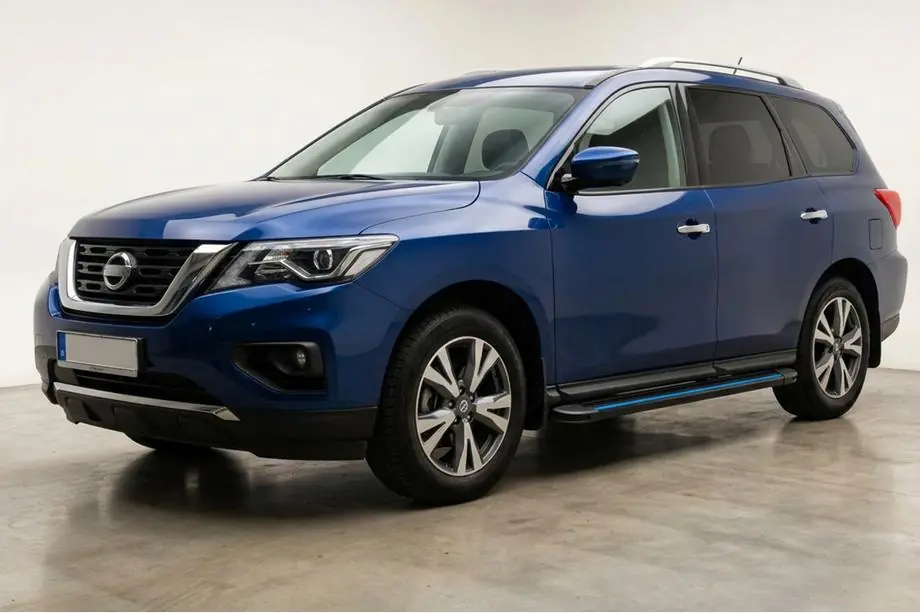Nissan Pathfinder R52 2012–2021 Boční nášlapy Maya Blue (2 ks, hliník) Image