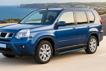 Nissan X-trail T31 2007–2014 Boční nášlapy Maya Blue (2 ks, hliník) fotografie 1