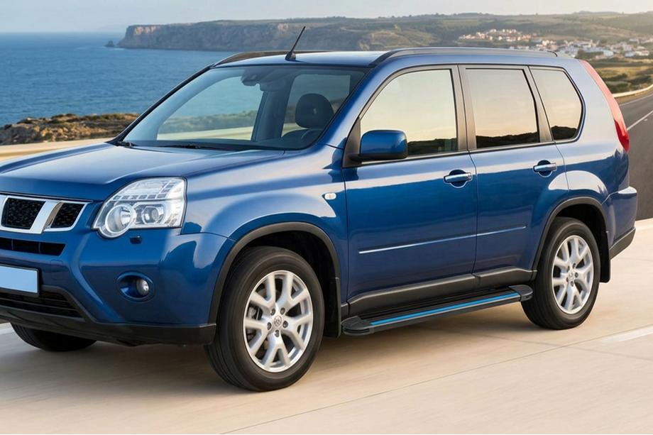 Nissan X-trail T31 2007–2014 Boční nášlapy Maya Blue (2 ks, hliník) Image