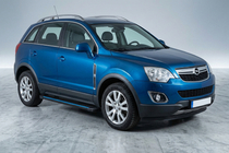 Opel Antara 2006–2017 Boční nášlapy Maya Blue (2 ks, hliník) 2007–2015 fotografie 1