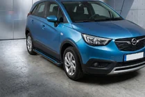 Opel Crossland X 2017–2024 Boční nášlapy Maya Blue (2 ks, hliník) fotografie 1