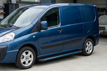 Peugeot Expert 2007–2016 Boční nášlapy Maya Blue (2 ks, hliník) Krátký rozvor fotografie 1