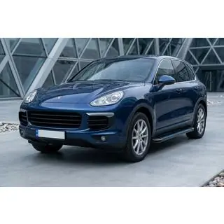 Boční nášlapy Maya Blue (2 ks, hliník) Porsche Cayenne 2010–2017 fotografie 1