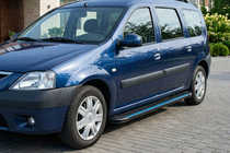 Renault Logan MCV 2005–2013 Boční nášlapy Maya Blue (2 ks, hliník) fotografie 3