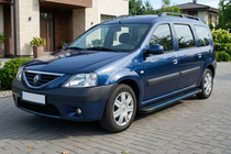 Renault Logan MCV 2005–2013 Boční nášlapy Maya Blue (2 ks, hliník) fotografie 1