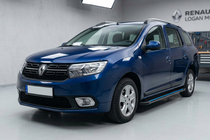 Renault Logan MCV 2013–2022 Boční nášlapy Maya Blue (2 ks, hliník) fotografie 1