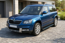 Skoda Yeti 2009–2017 Boční nášlapy Maya Blue (2 ks, hliník) fotografie 1