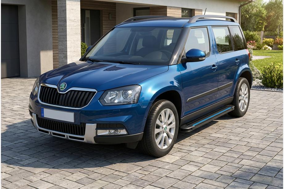 Skoda Yeti 2009–2017 Boční nášlapy Maya Blue (2 ks, hliník) Image