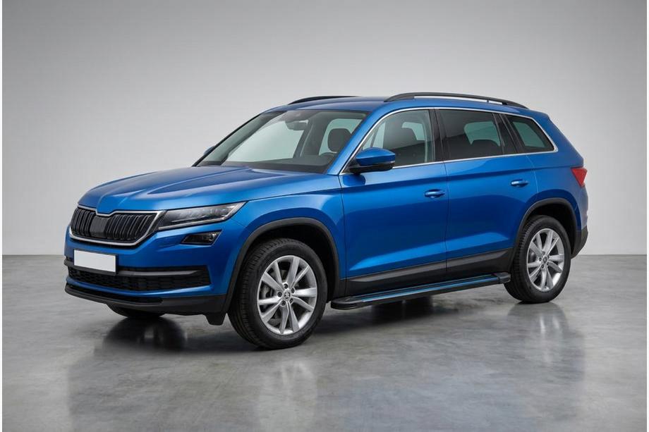 Skoda Kodiaq 2016–2023 Boční nášlapy Maya Blue (2 ks, hliník) Image