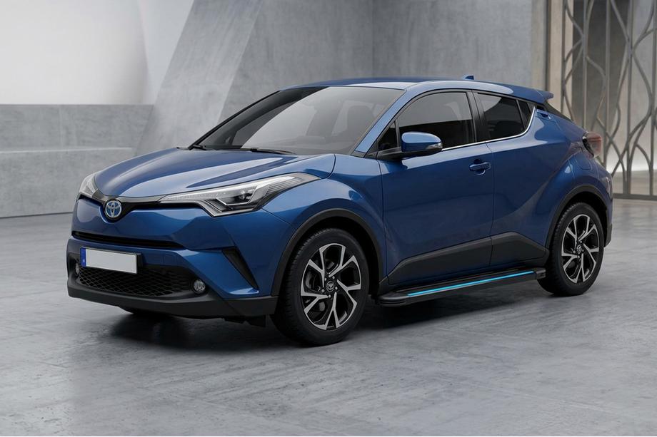 Toyota C-HR 2016–2023 Boční nášlapy Maya Blue (2 ks, hliník) Image