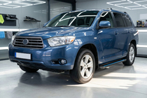 Toyota Highlander 2008–2013 Boční nášlapy Maya Blue (2 ks, hliník) fotografie 1