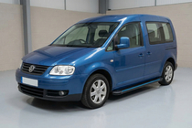 Volkswagen Caddy 2004–2010 Boční nášlapy Maya Blue (2 ks, hliník) Standardní základna fotografie 1