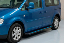 Volkswagen Caddy 2010–2015 Boční nášlapy Maya Blue (2 ks, hliník) Standardní základna fotografie 1