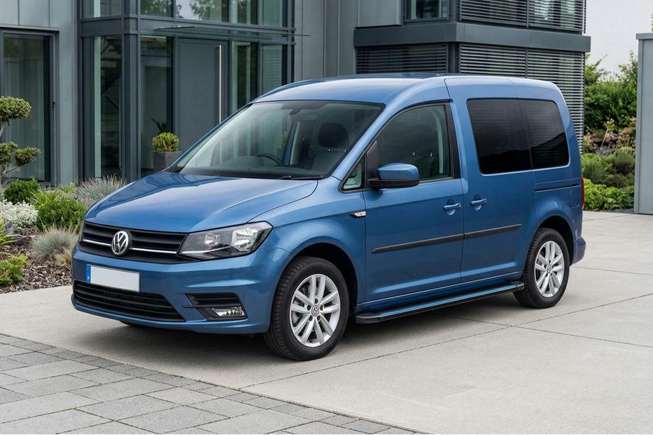 Volkswagen Caddy 2015–2020 Boční nášlapy Maya Blue (2 ks, hliník) Standardní základna Image