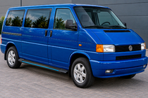 Volkswagen T4 Transporter 1990–2003 Boční nášlapy Maya Blue (2 ks, hliník) Dlouhý rozvor fotografie 1