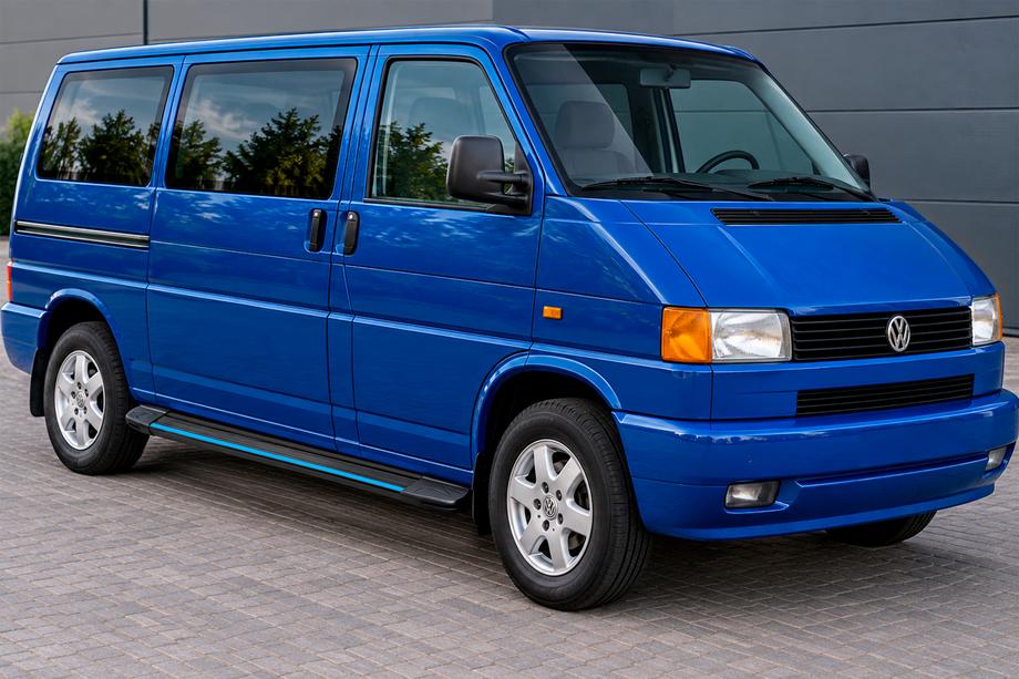 Volkswagen T4 Transporter 1990–2003 Boční nášlapy Maya Blue (2 ks, hliník) Dlouhý rozvor Image