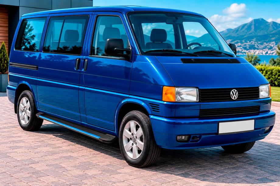 Volkswagen T4 Caravelle/Multivan 1990–2003 Boční nášlapy Maya Blue (2 ks, hliník) Image