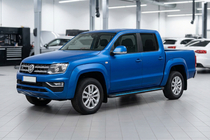 Volkswagen Amarok 2010–2022 Boční nášlapy Maya Blue-Black (2 ks, hliník) fotografie 1